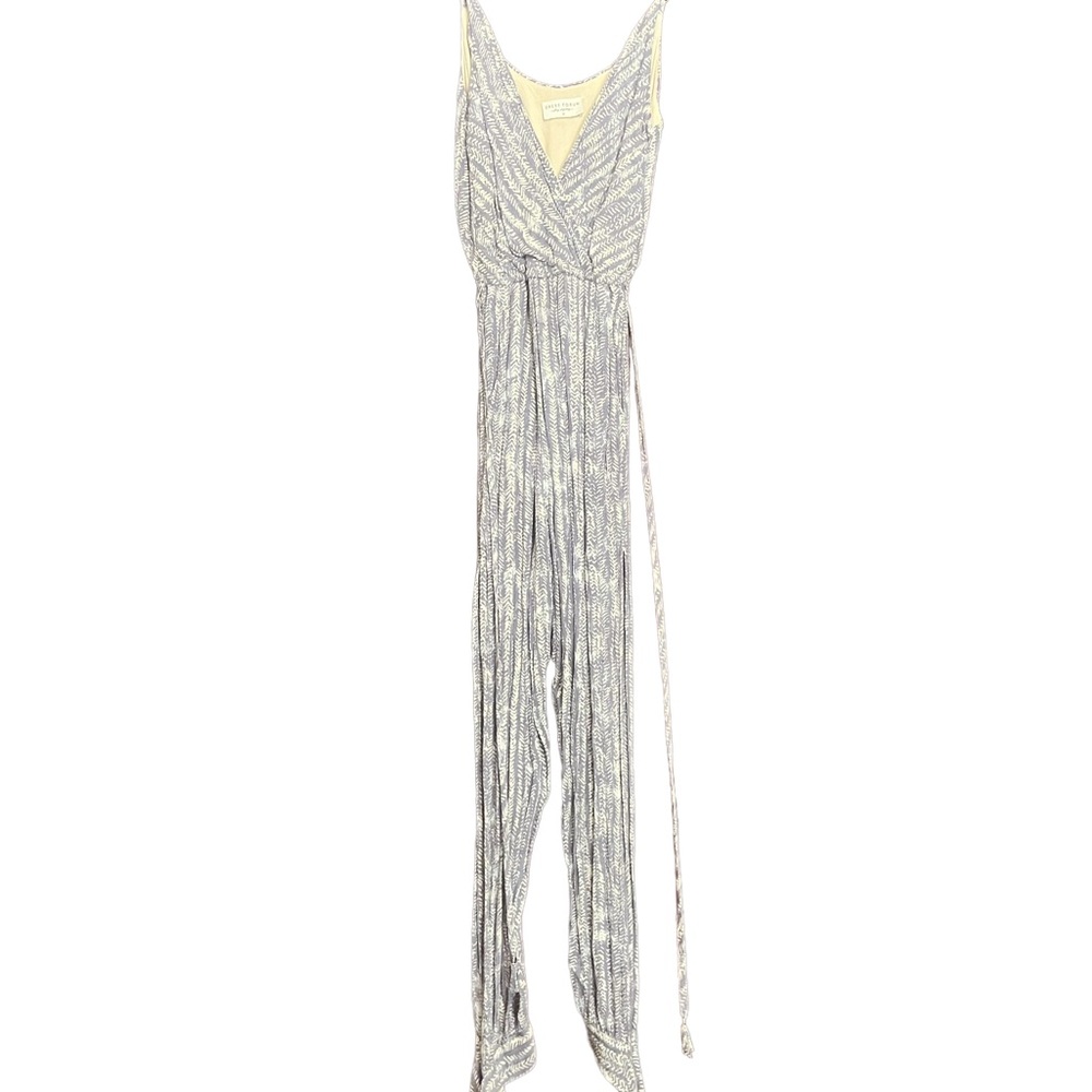 Printed Resort Style Jumpsuit with Pockets and Belt